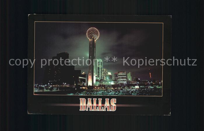 Dallas Texas Reunion Tower by night