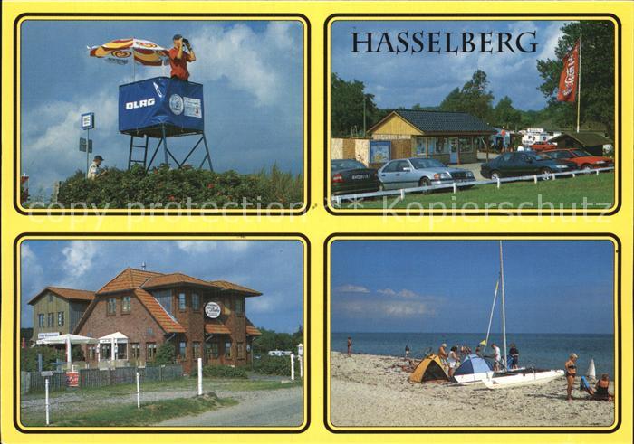 Hasselberg Ostsee DLRG Wachturm Campingplatz Gaststaette Strand