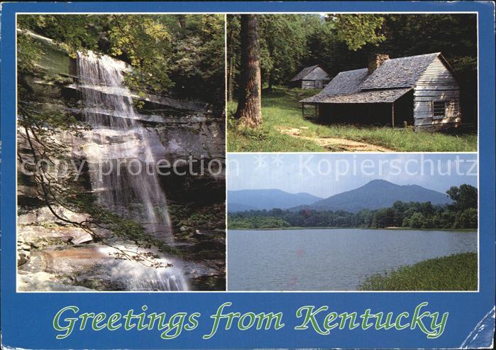 Kentucky US-State Land of mountains lakes streams and history Wasserfall See Ber