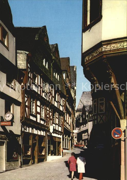 Limburg Lahn Fachwerk an der Ploetze Innenstadt