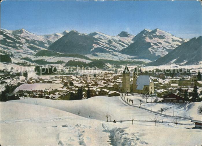Kitzbuehel Tirol Winterpanorama Alpen
