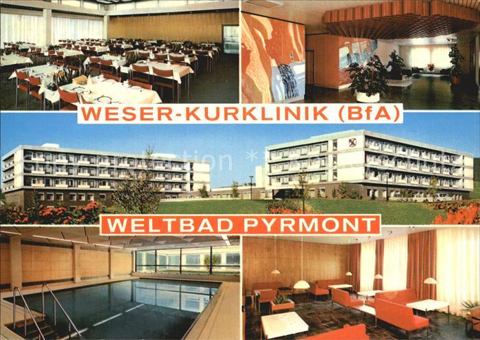 Bad Pyrmont Weser Kurklinik Restaurant Hallenbad