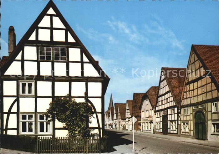 Luedge Mittlere Strasse Fachwerkhaeuser