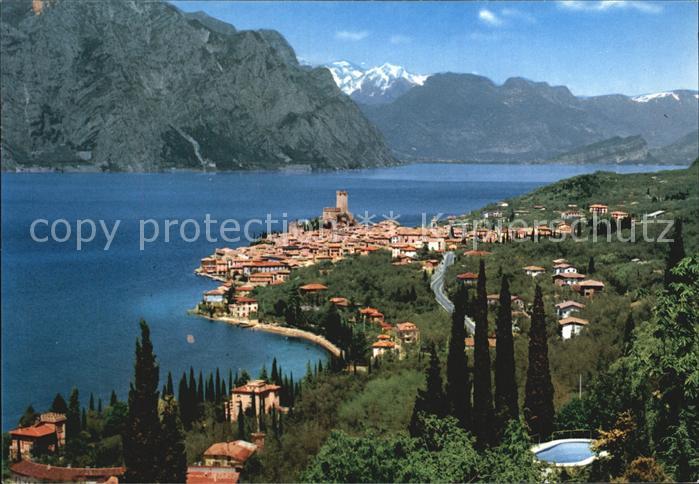 Malcesine Lago di Garda Panorama Gardasee Alpen