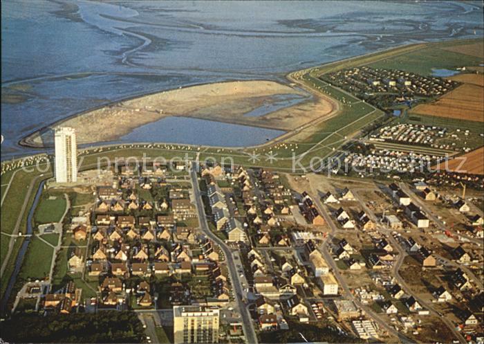 Buesum Nordseebad Camping Nordsee Fliegeraufnahme