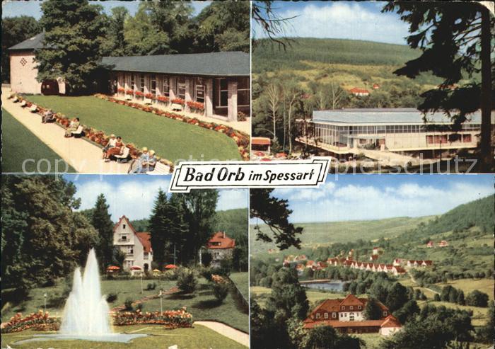 Bad Orb Leseraum Trinkhalle Konzerthalle Sanatorium Annenhof Schwimmbad Springbr