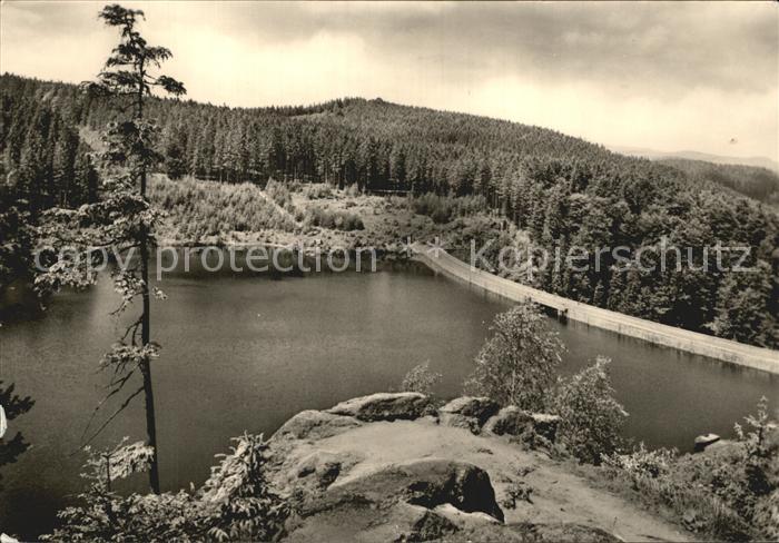 Sosa Erzgebirge Talsperre des Friedens Sperrmauer
