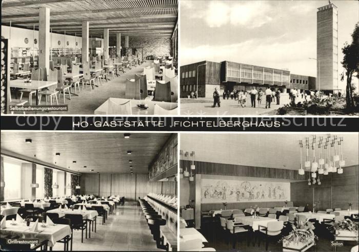 Oberwiesenthal Erzgebirge HO Gaststaette Fichtelberghaus Selbstbedienungsrestaur