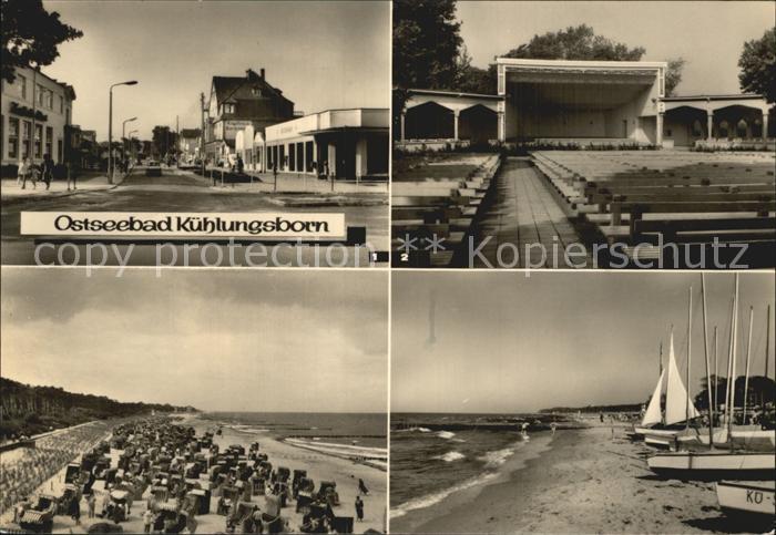 Kuehlungsborn Ostseebad Maxim Gorki Strasse Konzertgarten Strand