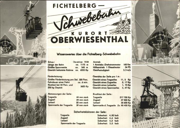 Oberwiesenthal Erzgebirge Fichtelberg Schwebebahn Wintersportplatz Kurort