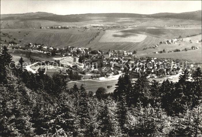 Oberwiesenthal Erzgebirge Panorama Wintersportplatz Kurort