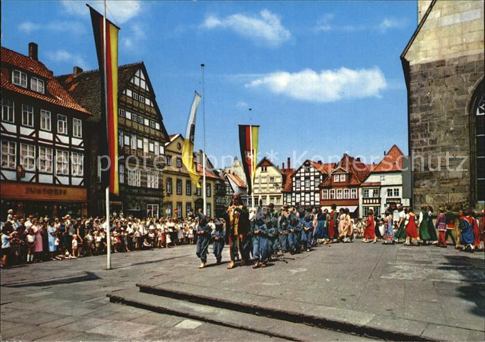 Hameln Weser Rattenfaengerspiele Sage Fachwerkhaeuser