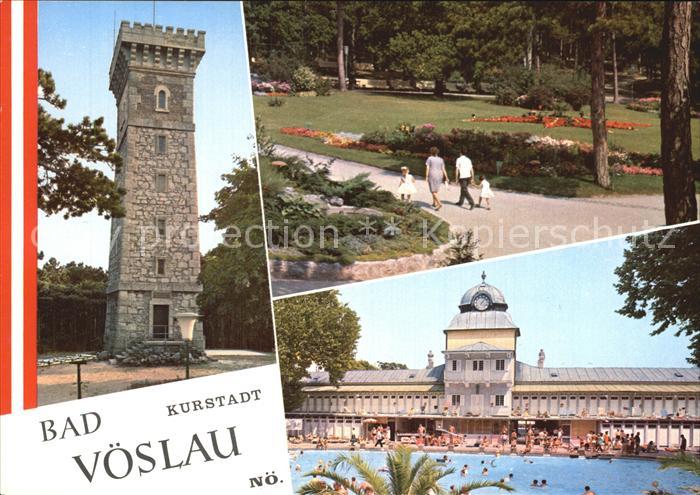 Bad Voeslau Aussichtsturm Harzberg Kurpark Thermalschwimmbad Kurort