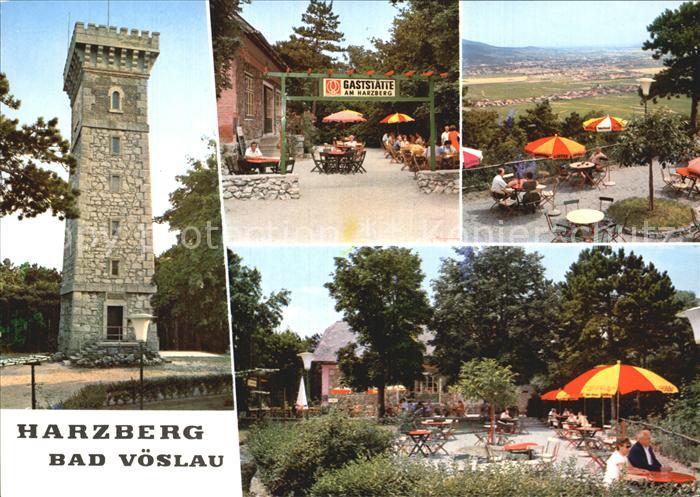 Bad Voeslau Aussichtsturm Harzberg Gaststaette Ausflugslokal Terrasse Kurort