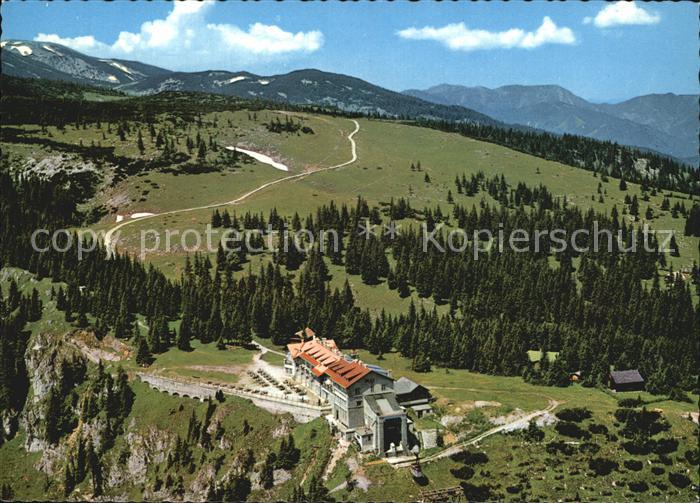 Reichenau Rax Raxalpe Bergstation Hotel Restaurant Fliegeraufnahme