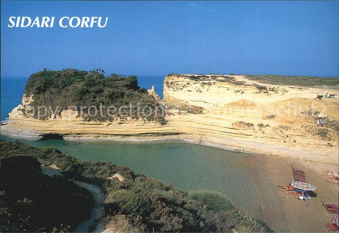 Sidari Korfu Bucht Kueste