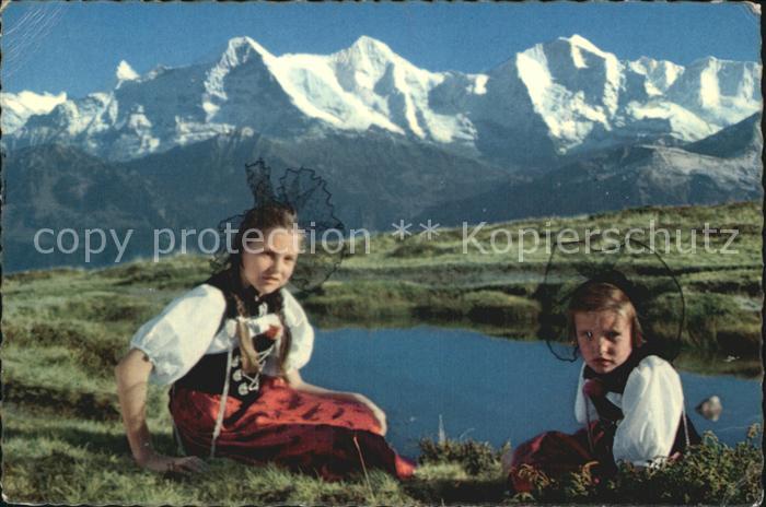 Trachten Schweiz Niederhorn Finsteraarhorn Eiger-Mönch-J