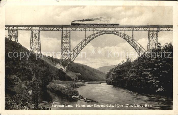 Bruecken Bridges Ponts Bergisch Land Müngstener Riesenbrücke E
