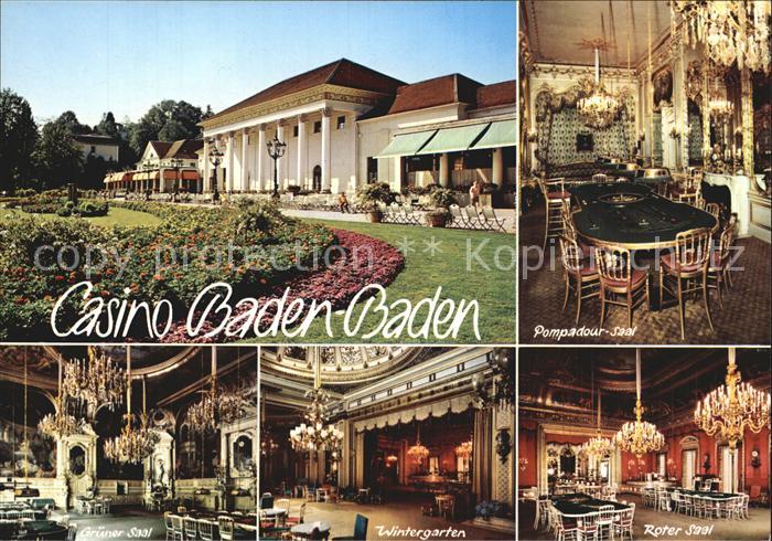 Casino Spielbank Baden-Baden Roter Saal Wintergarten Gruener Saal