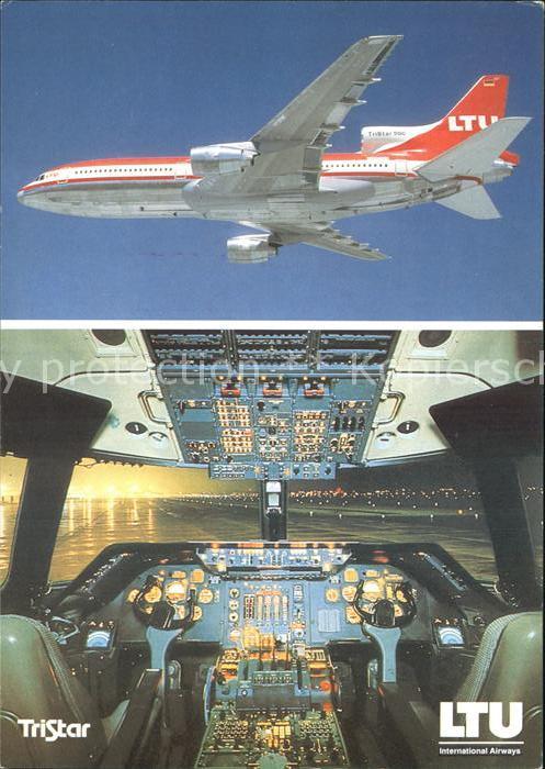 Flugzeuge Zivil LTU Tristar L-1011-500 Lockheed Cockpit