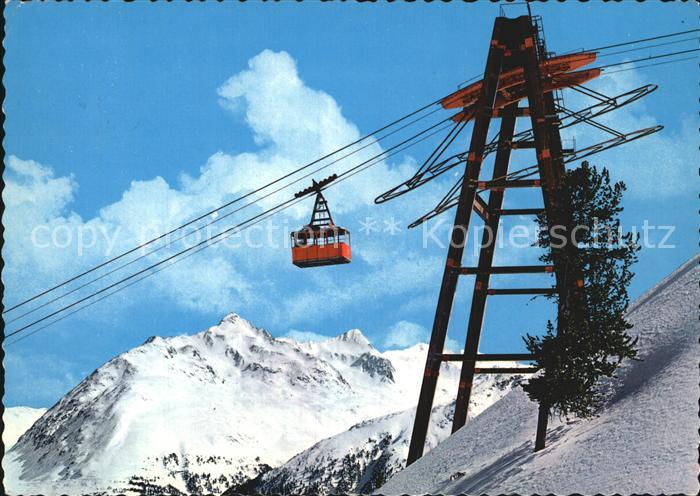 Seilbahn oetztaler Gletscherbahn Gaislachkogl Soelden Tirol
