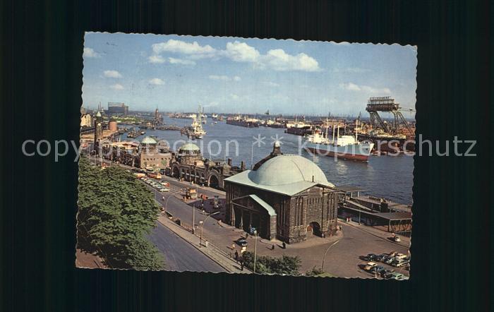 Hafenanlagen Hamburg Elbtunnel