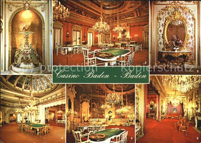 Casino Spielbank Baden-Baden Salon Pompadour Florentiner Saal Wintergarten