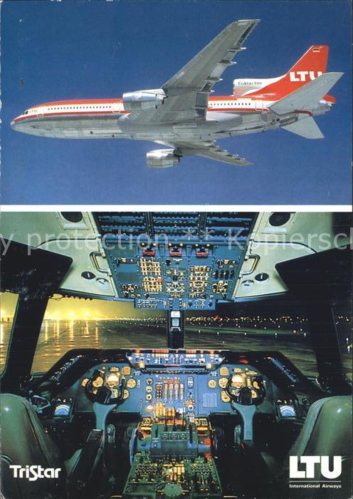 Flugzeuge Zivil LTU TriStar L-1011-500 Cockpit