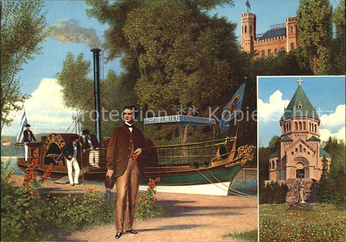 Adel Bayern Koenig Ludwig II. Schiff Tristan Schloss Berg Starnberger See