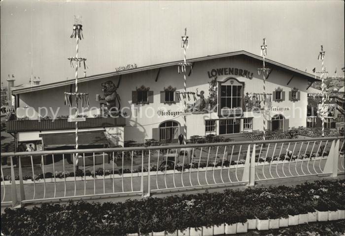 Exposition Internationale Bruxelles 1958 Pavillon Oberbayern Loewenbraeu