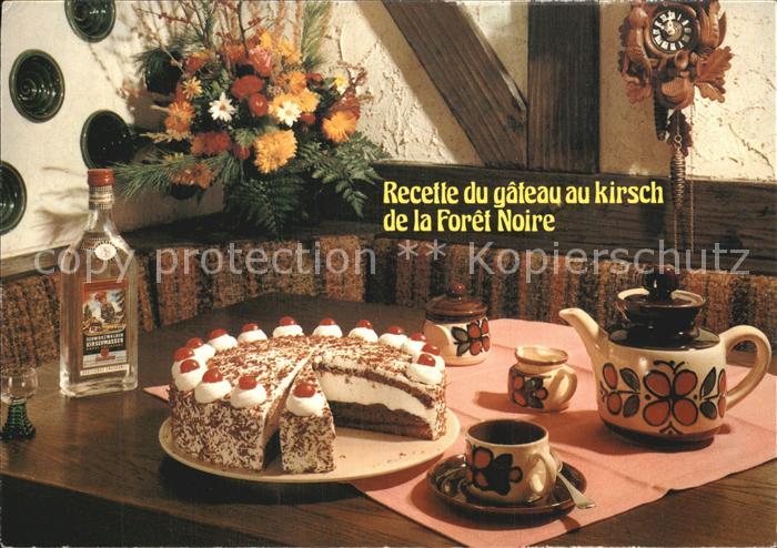 Lebensmittel Recette Gateau au kirsch Foret Noire