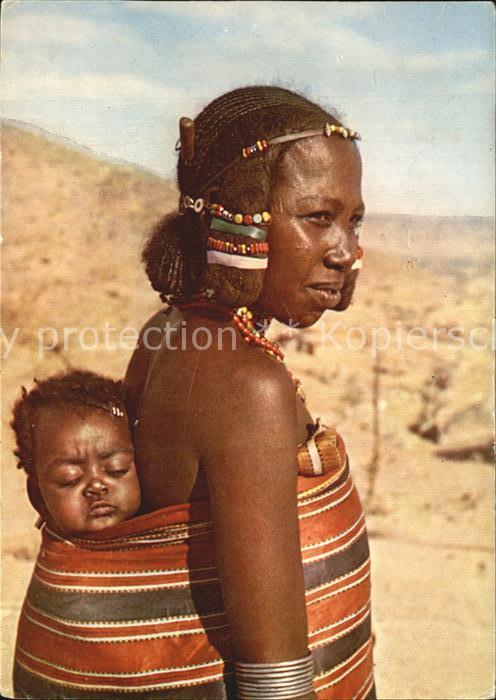 Typen Afrika Mother and Child Kunama