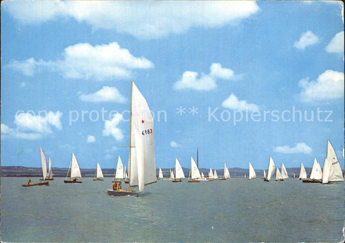 Segelboote Plattensee Balaton