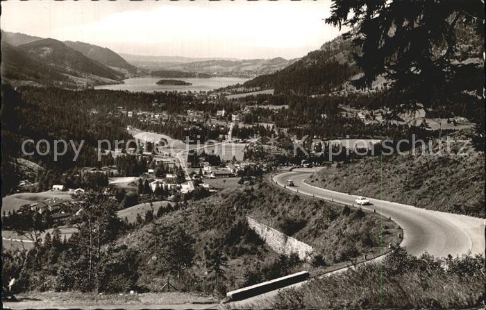 Schliersee Blick von der Spitzingstrasse