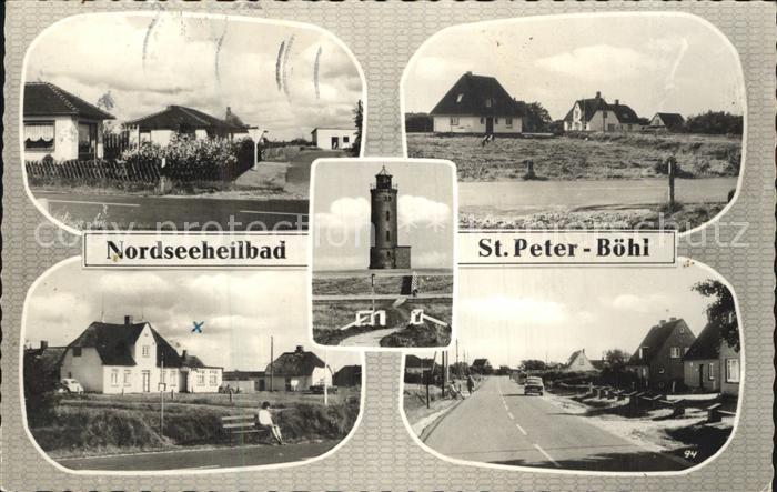 Boehl St Peter-Ording Inselhaeuser Leuchtturm Strasse