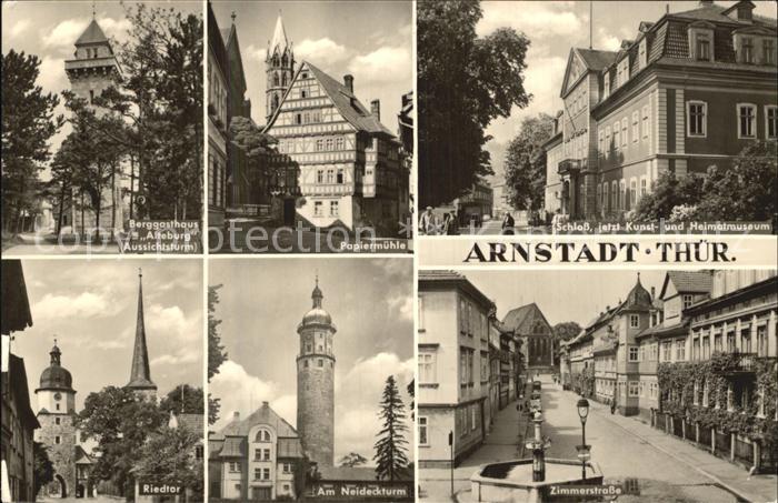 Arnstadt Ilm Berggasthaus Alte Burg Papiermuehle Schloss Riedtor Neideckturm Zim
