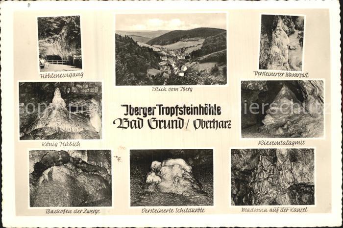 Bad Grund Hoehleneingang Ibergblick Versteinerter Wasserfall Koenig Huebich Ries