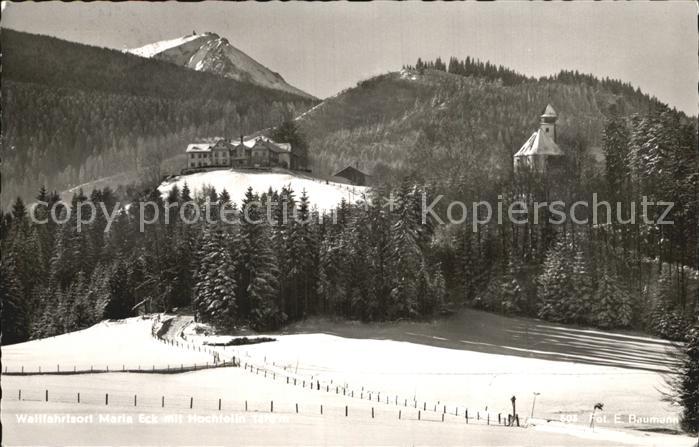 Maria Eck Wallfahrtskirche Maria Eck mit Hochfelln