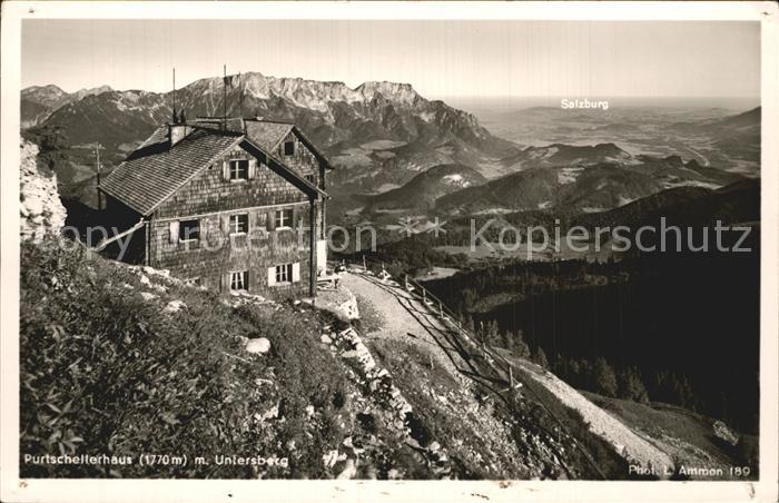 Purtschellerhaus Hoher Goell mit Untersberg und Salzburgblick
