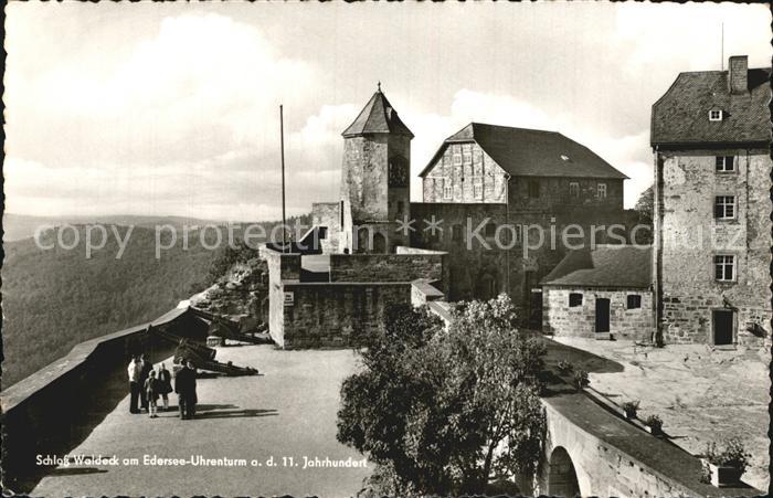 Edersee Schloss Waldeck am Edersee Uhrenturm