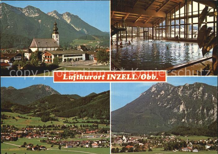 Inzell Traunstein Bayern Kirche Hallenbad Panorama