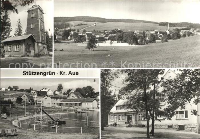 Stuetzengruen Kuhberg Aussichtsturm Teilansicht Naherholungszentrum Berggaststae