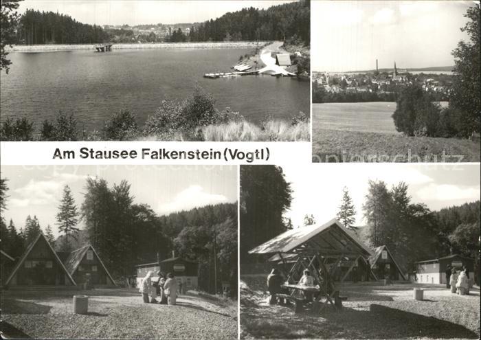 Falkenstein Vogtland Am Stausee Bungalows Grillplatz Panorama