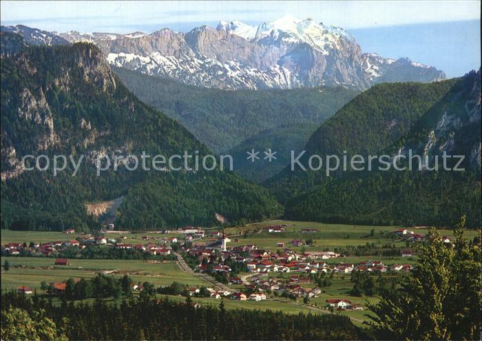Inzell Traunstein Bayern Panorama mit Reiteralpe