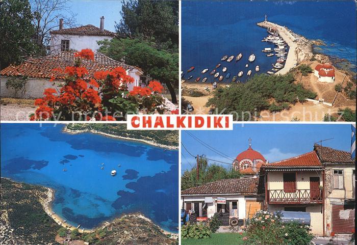 Chalkidiki Halkidiki Dorfmotive Strand Hafen Fliegeraufnahmen
