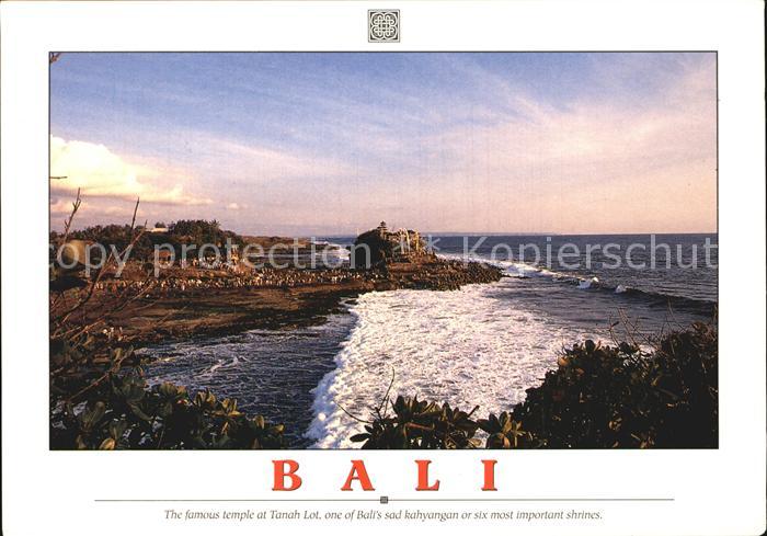 Bali Indonesien Temple at Tanah Lot