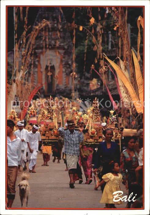 Bali Indonesien Village Temple Feast