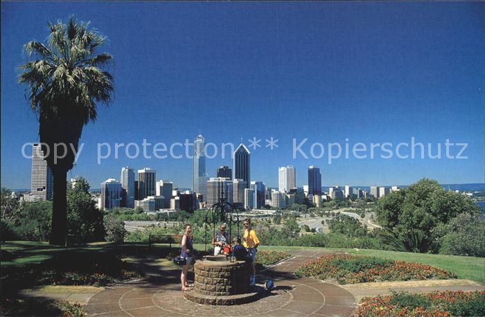 Perth Western Australia Panoramic view of city skyline from Kin