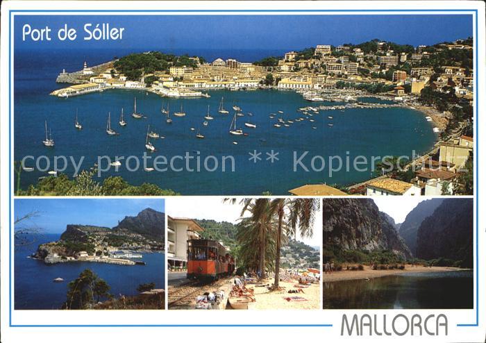 Soller Mallorca Port de Soller Details Strassenbahn