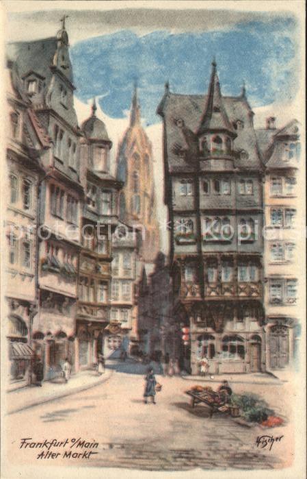 Frankfurt Main Alter Markt Gemaelde